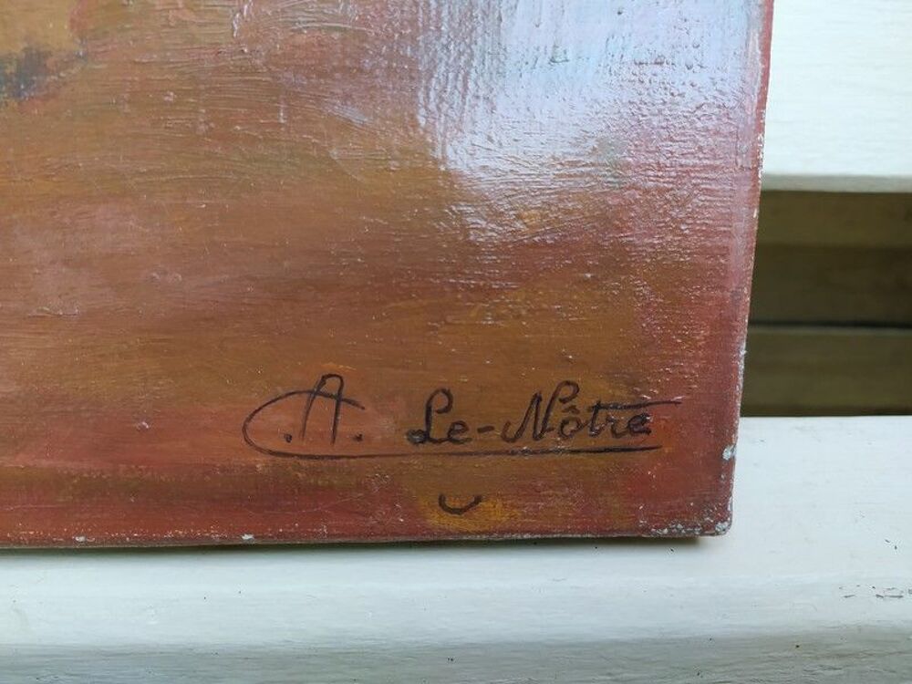 Tableau Orientaliste Le Santa Cruz &agrave; Oran Alg&eacute;rie Sign&eacute; 