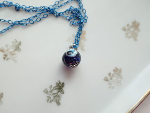 long sautoir bijoux protection, perle murano, mauvais ?il, 0 St Victor Sur Loire (42)