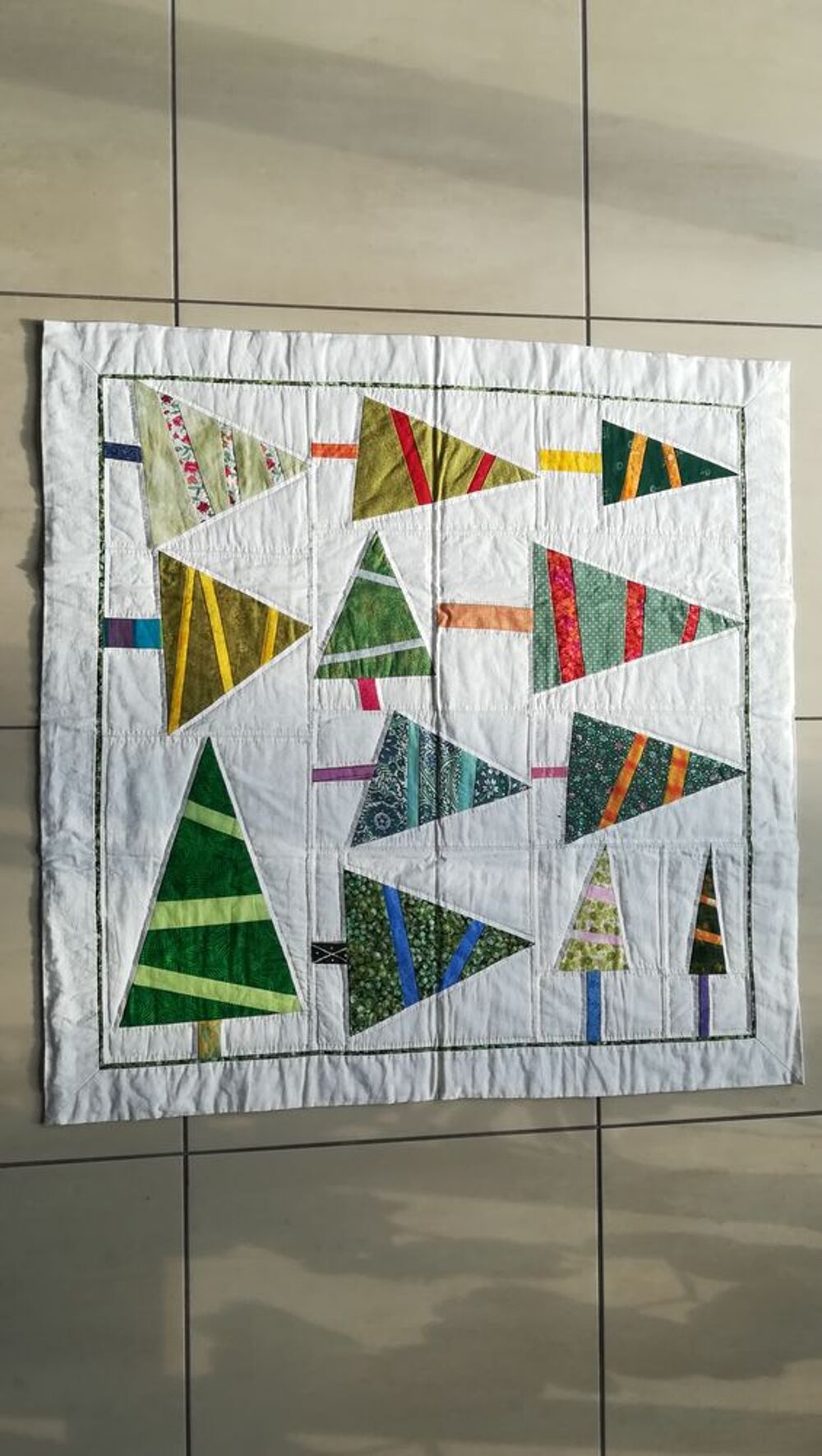 Patchwork neuf fait main Décoration