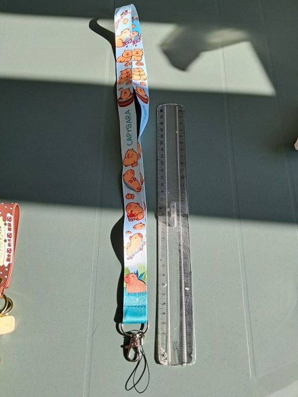 Lanyard porte-cl&eacute; collier carte chaine capybara manga kawaii 