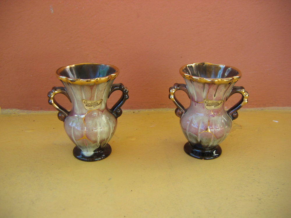2 Petits Vases Carstens T&ouml;nnieshof Qualitat West-Germany. Décoration