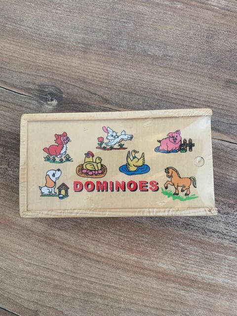 Jeux / jouet domino en bois enfants      Animau Saleilles (66)