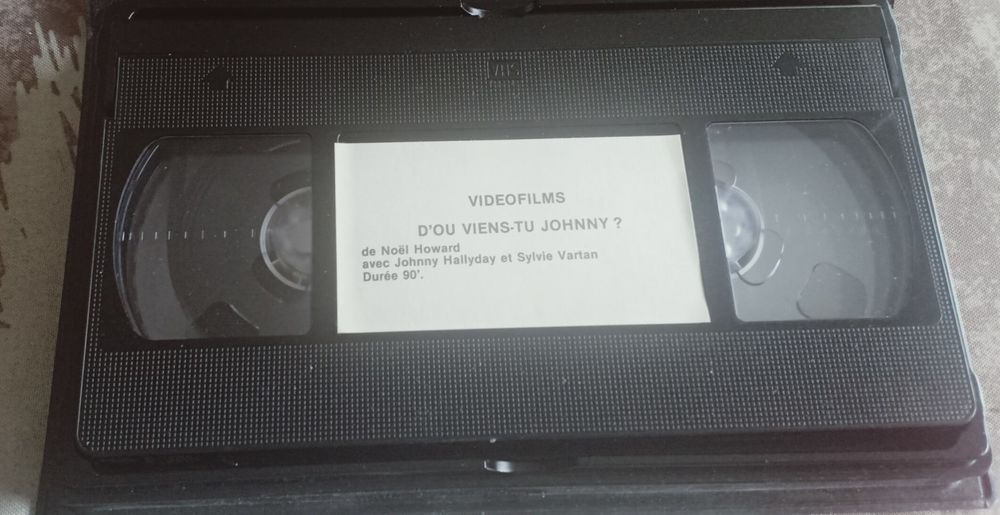 VHS Johnny Hallyday "d'o&ugrave; viens-tu Johnny" 