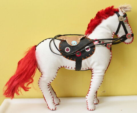 Jouet ancien cheval western en vinyle cousu main 1950 20 Issy-les-Moulineaux (92)