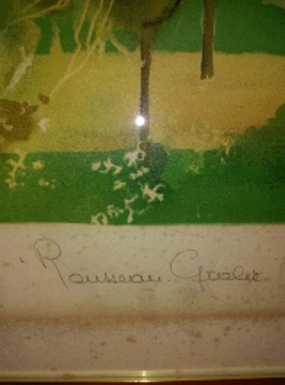 TABLEAU lithographie sign&eacute; 
