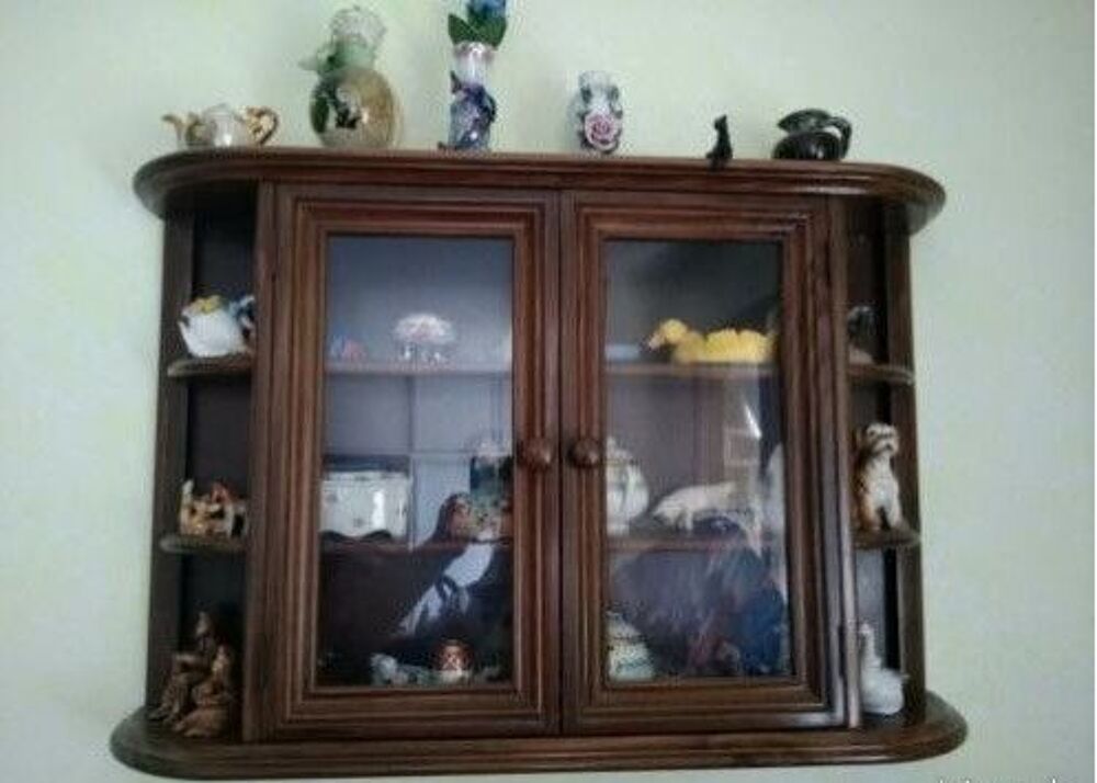 vitrine murale en bois ancienne Meubles