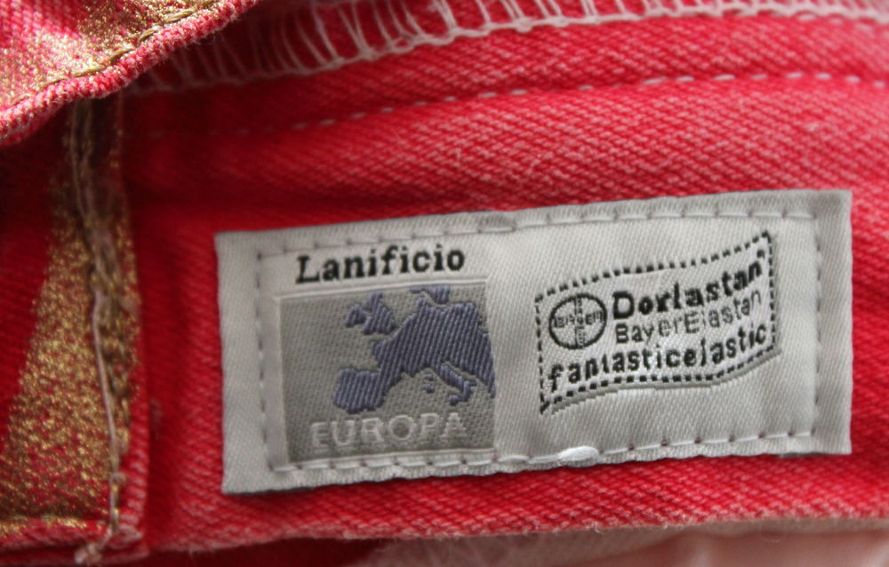 Pantalon jean tigre or ROBERTO CAVALLI T.S Vêtements