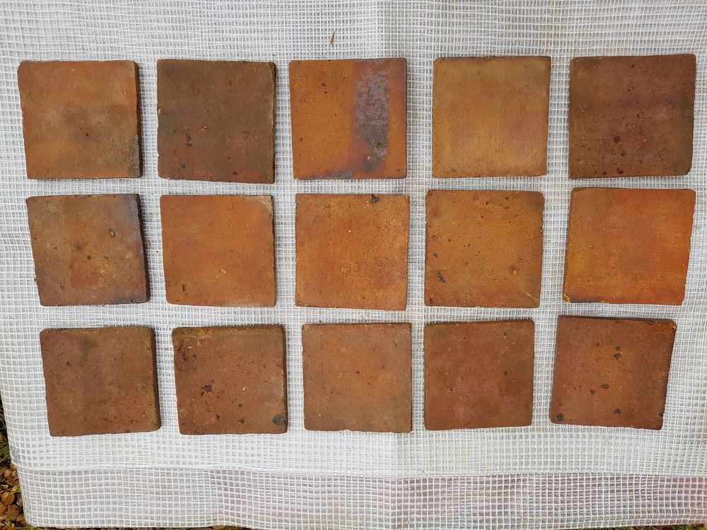 Tomettes en terre cuite carr&eacute;es Bricolage