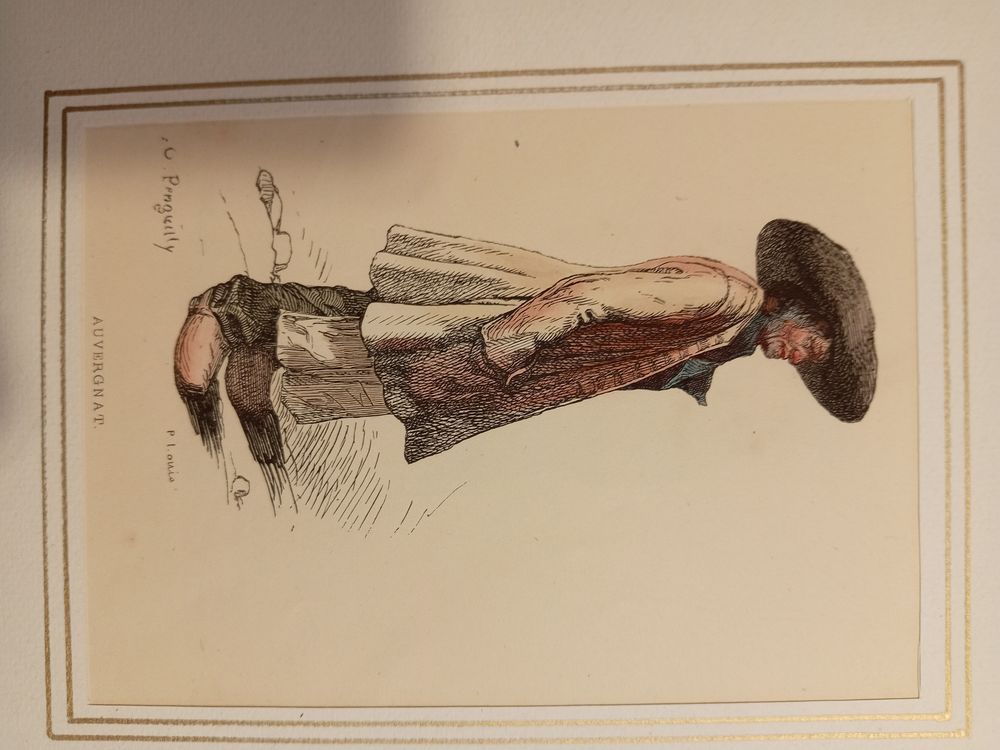 GRAVURES ORIGINALES de 1830 COSTUMES REGIONAUX 