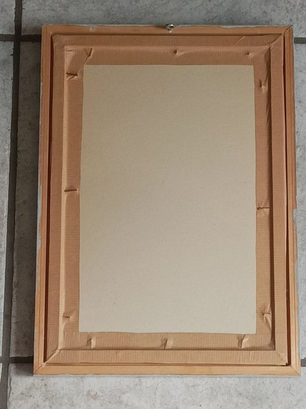 Miroir Cadre bois peinture patin&eacute;e dp 0923054 Décoration