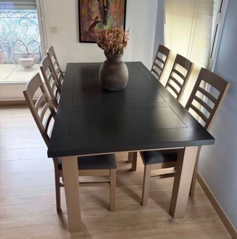 table salle �  manger et 6 chaises en ch�ne massif 1500 Valenciennes (59)
