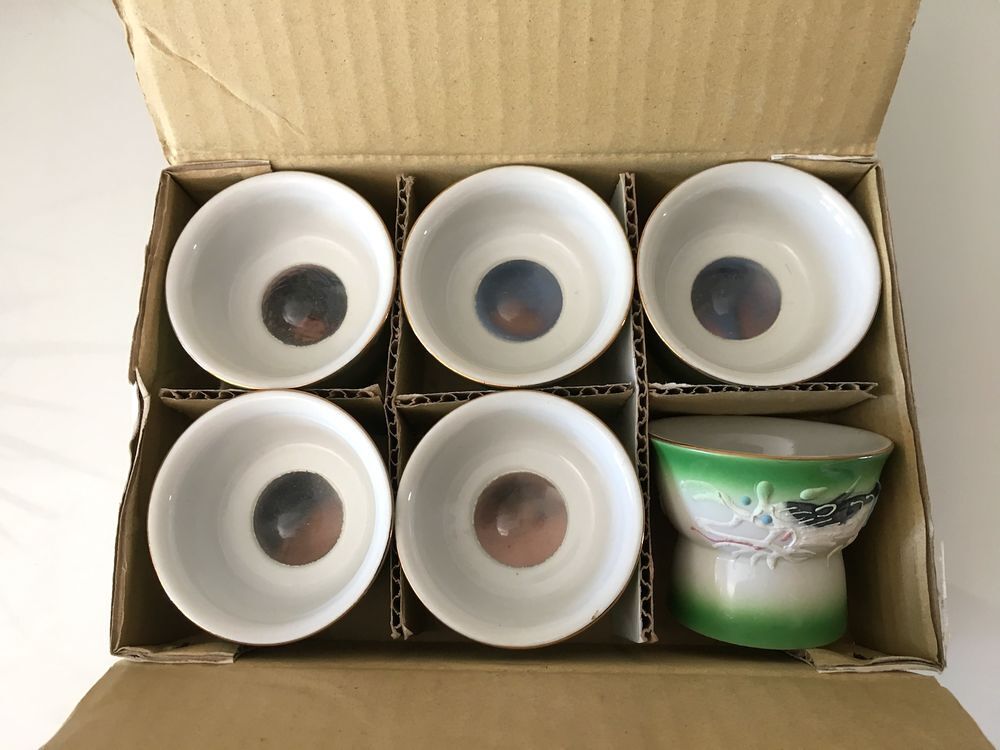 Service &agrave; Sak&eacute; 8 Pi&egrave;ces Vert Cuisine