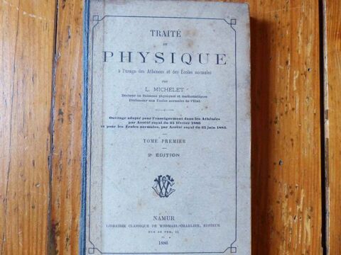 Ancien manuel scolaire de physique 1886 18 Strasbourg (67)