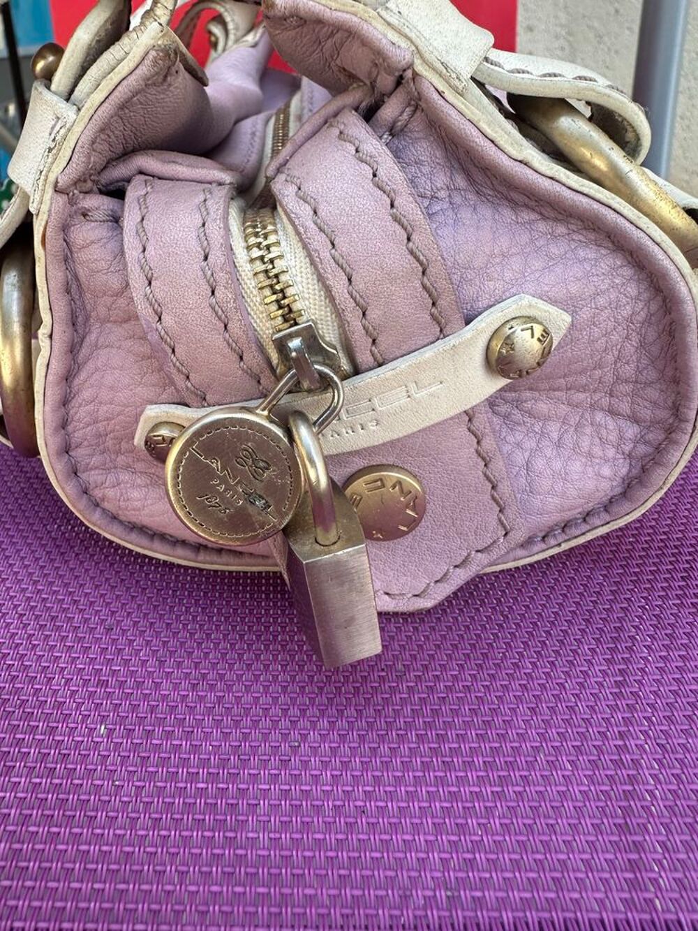 sac lancel lilas Maroquinerie