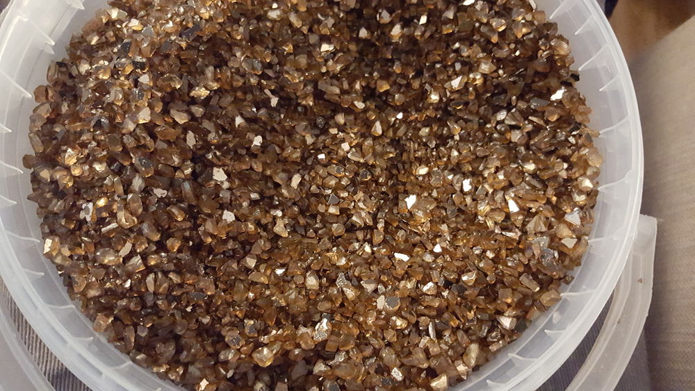 Granules gravier Marron pour deco table aquarium D�coration