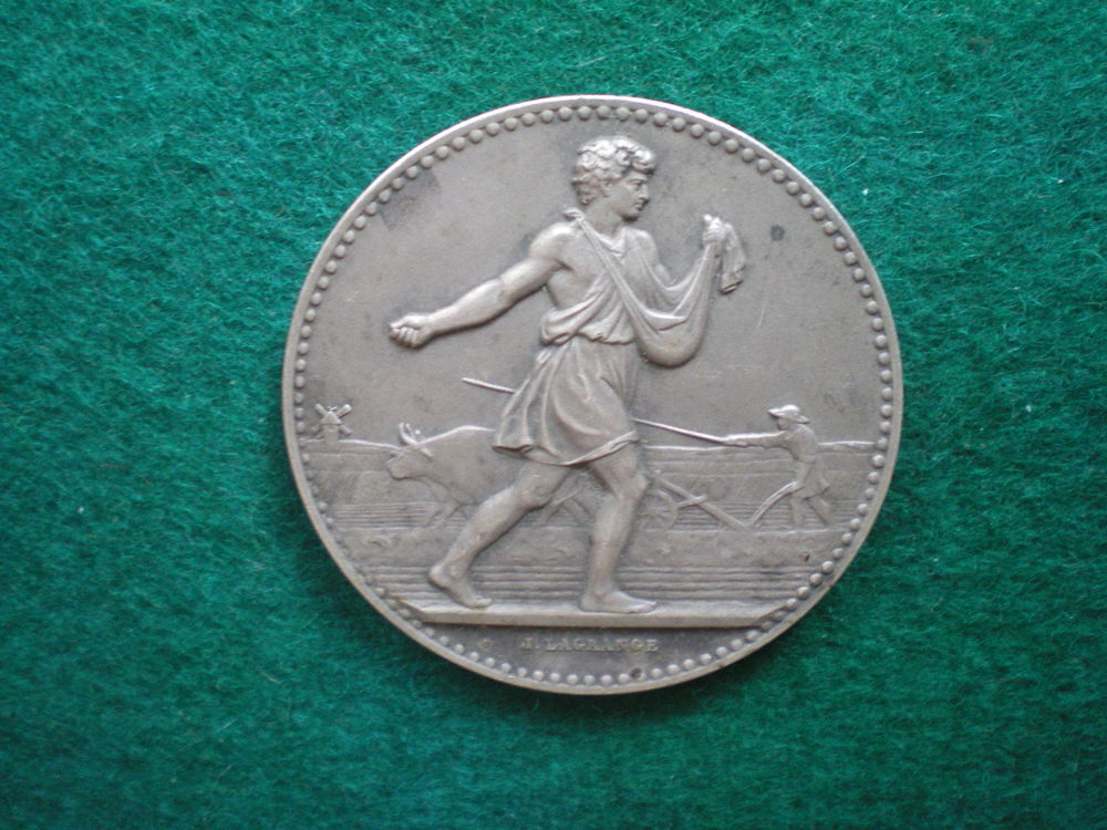 M&eacute;daille de la Soci&eacute;t&eacute; d'Agriculture d'Yvetot. 