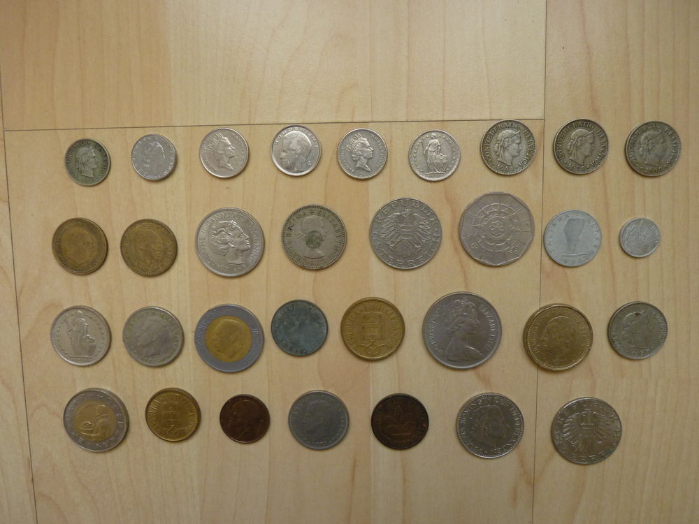 Pi&egrave;ces de monnaies Europe 