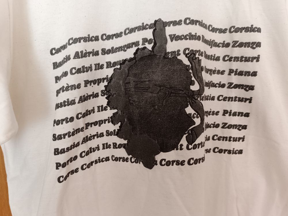 Tee-shirt mixte avec impression Corse Vêtements