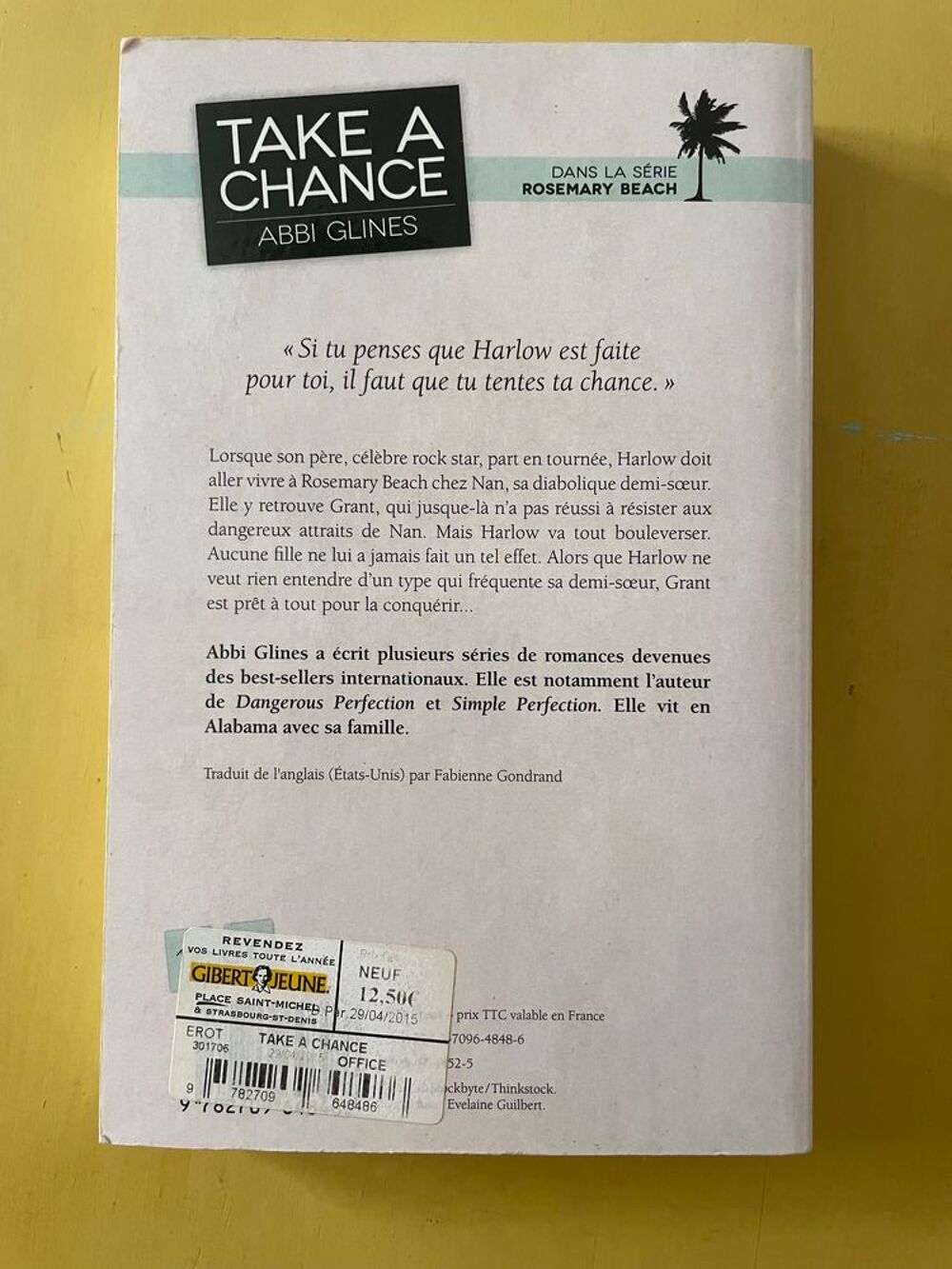 Livre TAKE A CHANCE de Abbi Glines Livres et BD