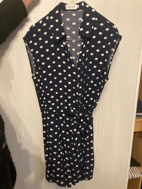 ROBE D'ETE BLEU MARINE + POINTS BLANCS MOLLY BRACKEN 0 Diémoz (38)