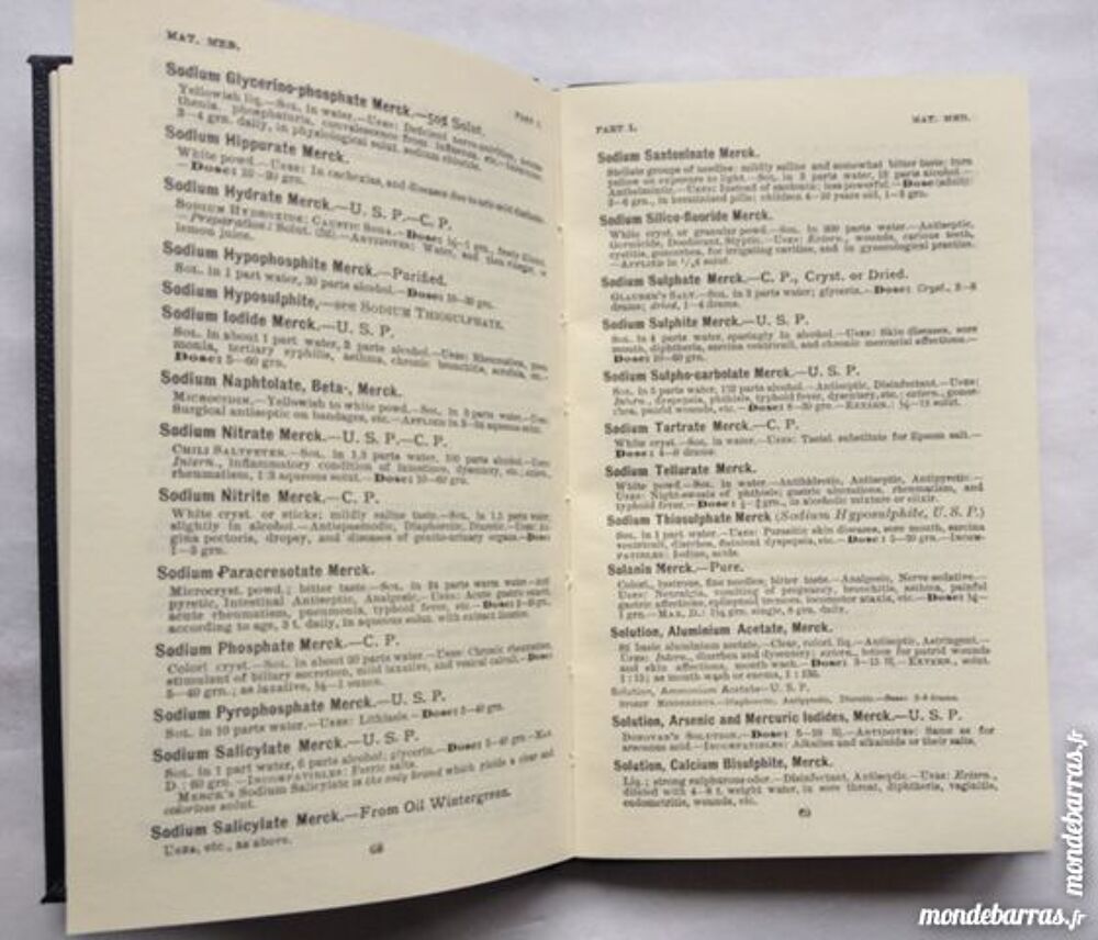 Merck's Manual 1899 Livres et BD