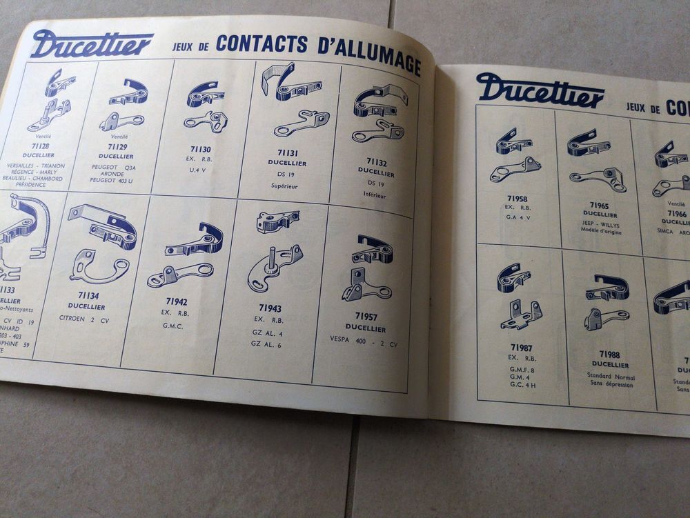 catalogue allumage Ducelier 