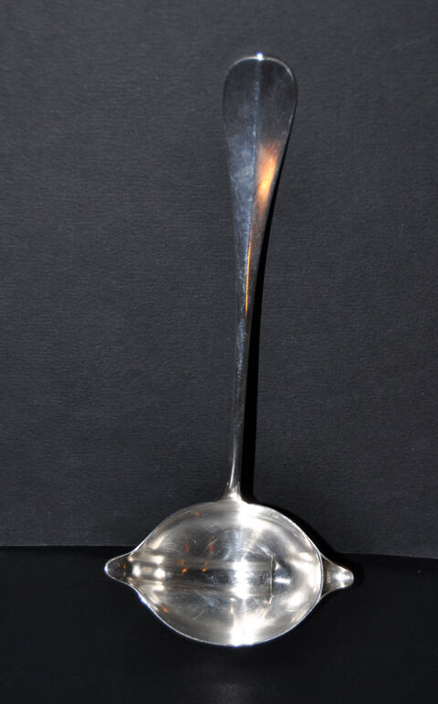 Petite louche métal plaqué argent à sauces gras/maigre 45 Orléans (45)