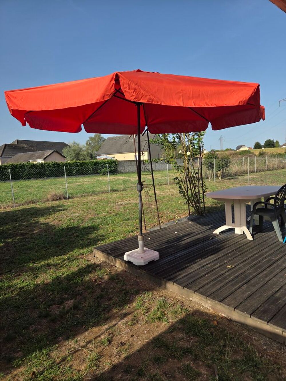 Parasol de jardin rouge Meubles