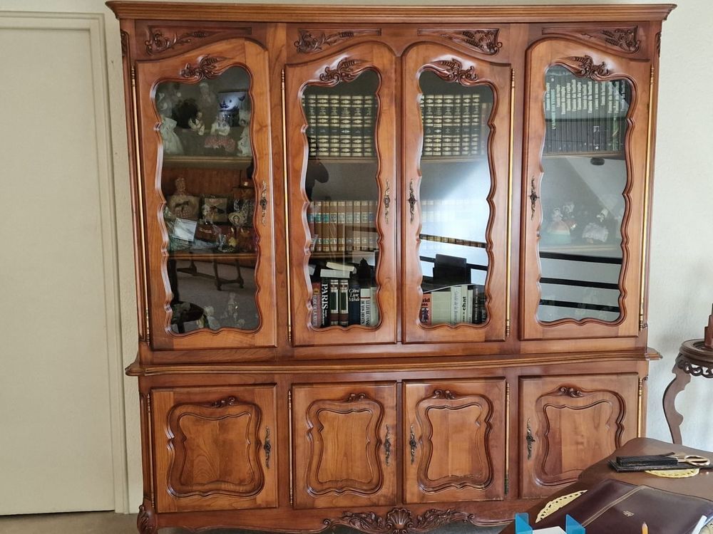 Biblioth&egrave;que en merisier Meubles