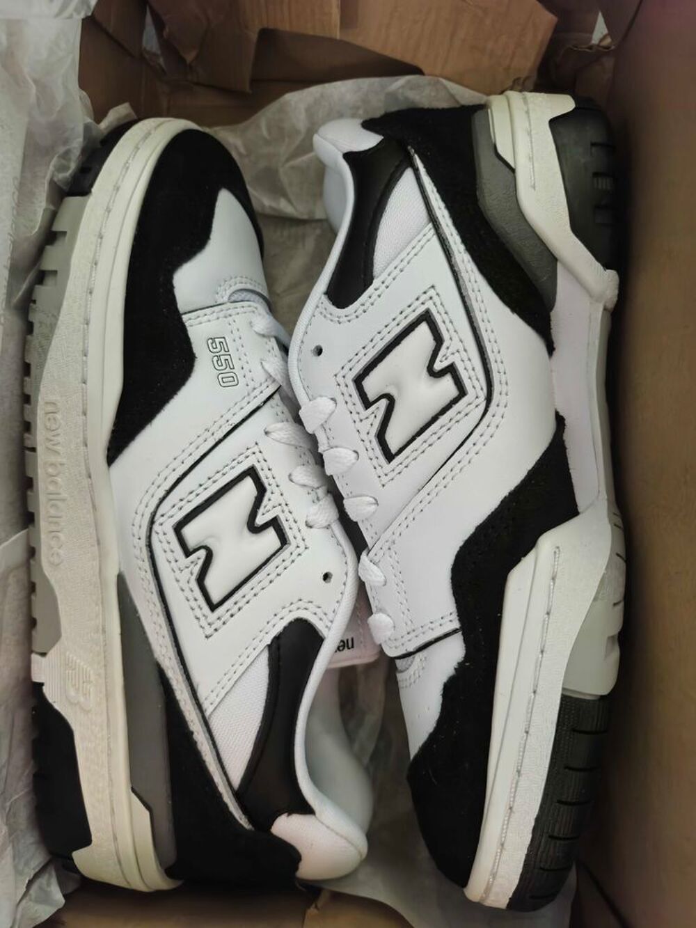 New Balance 550 White Black Panda Pointure 38 EU Neuves &amp; 100% Authentiques Chaussures