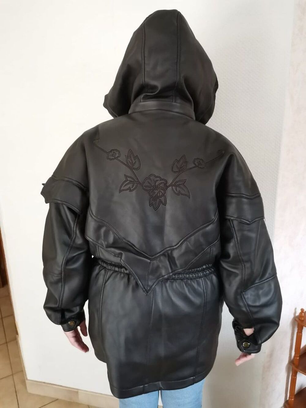 Veste noire femme similicuir taille 40 Vêtements