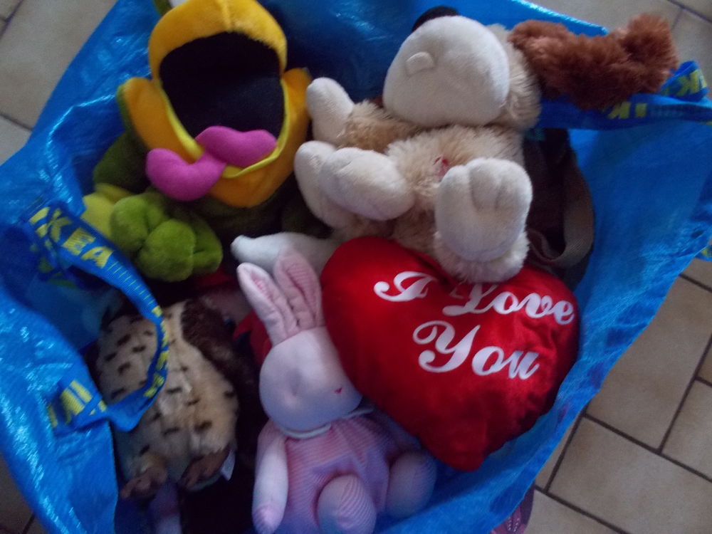  1 carton peluches vari&eacute;es bon &eacute;tat Jeux / jouets