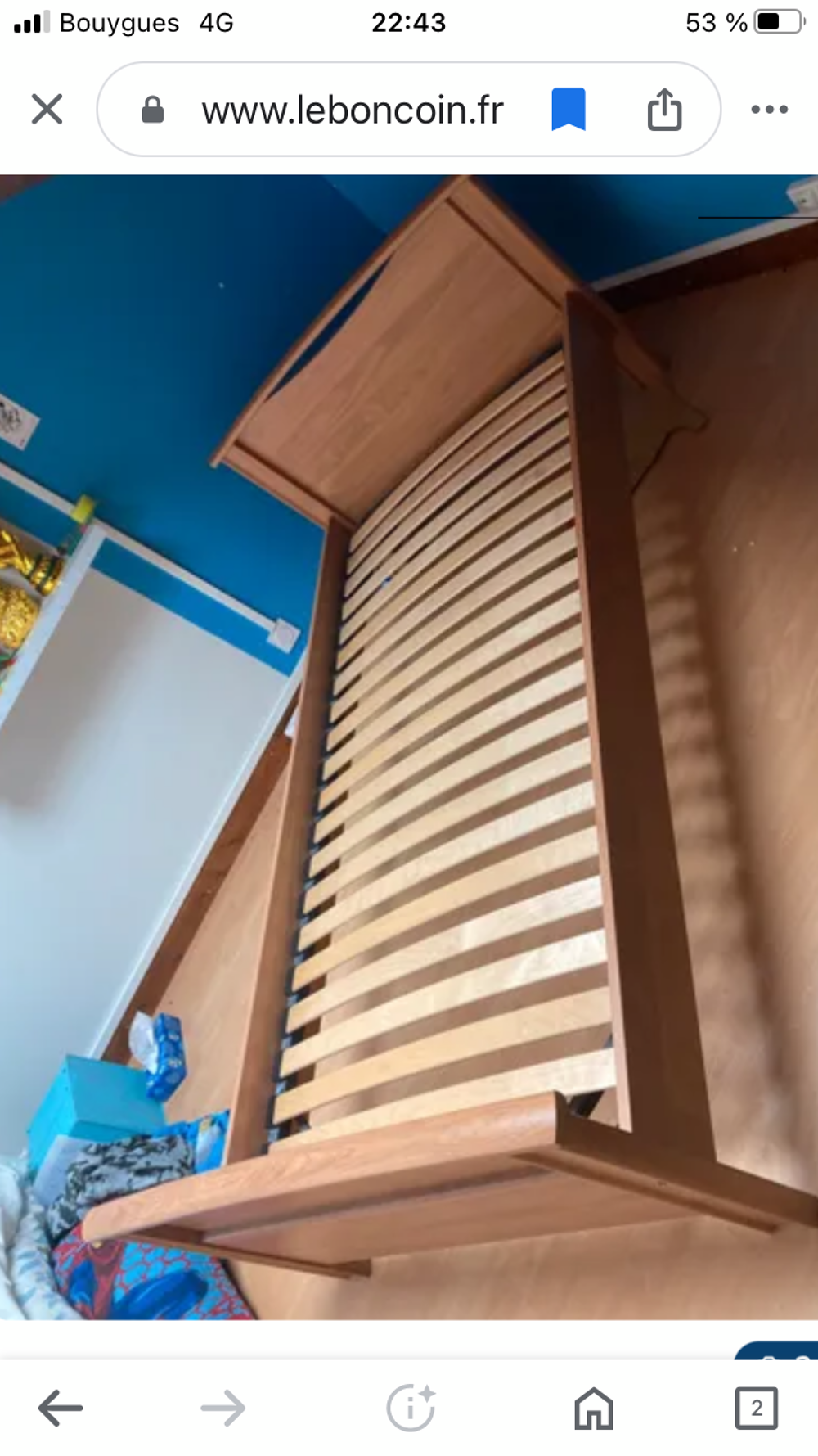 Lit +sommier + matelas Mobilier enfants