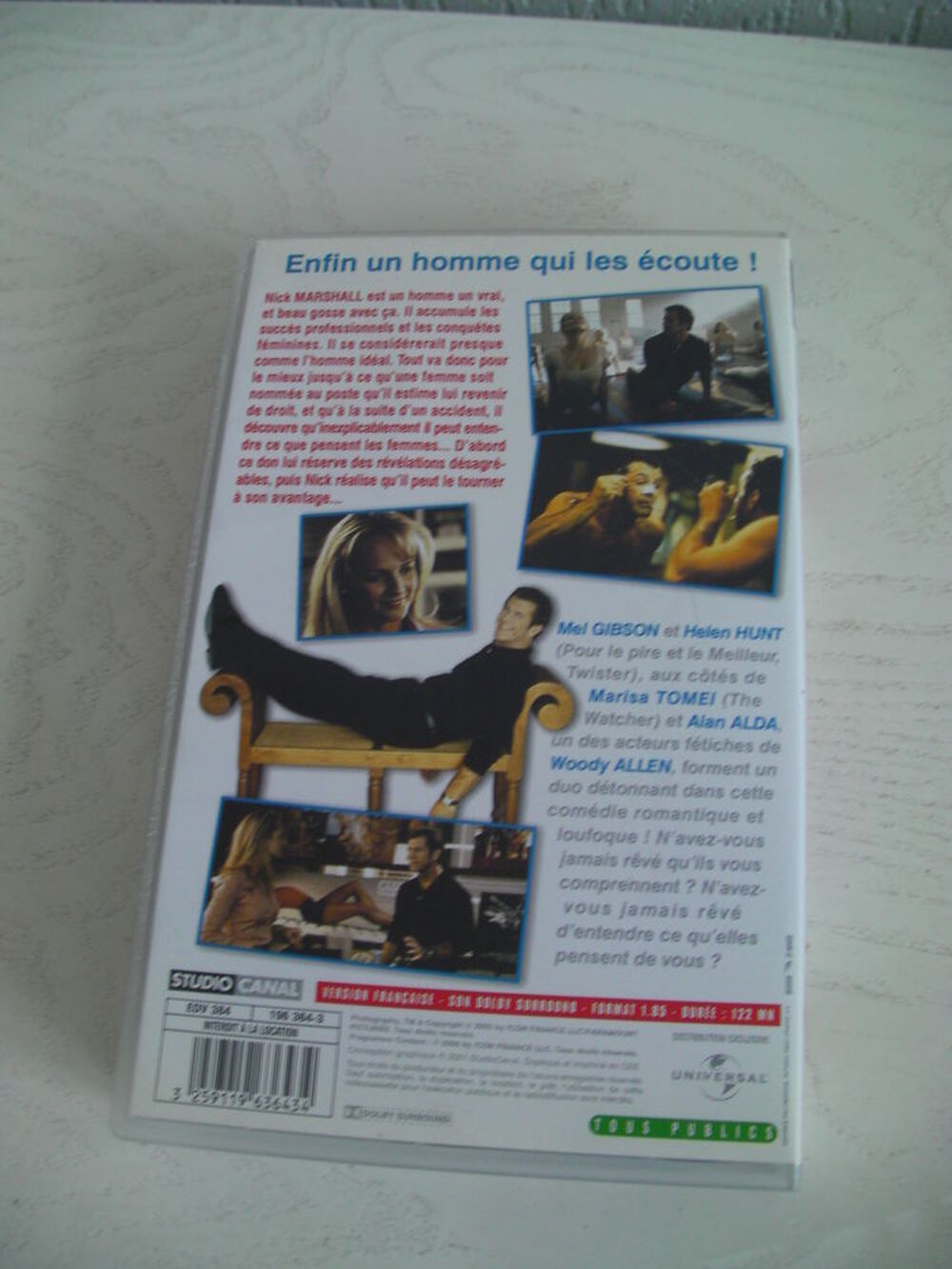 K7 VHS film "CE QUE VEULENT LES FEMMES" DVD et blu-ray