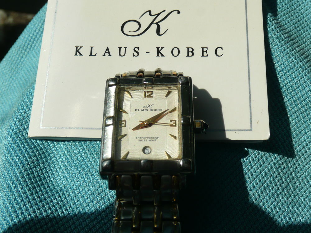 Montre grande marque Klaus-Kobec entrepreneur suisse Bijoux et montres