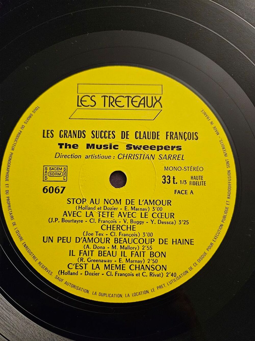 Claude fran&ccedil;ois vinyl 33t les plus grand succes
10 € CD et vinyles