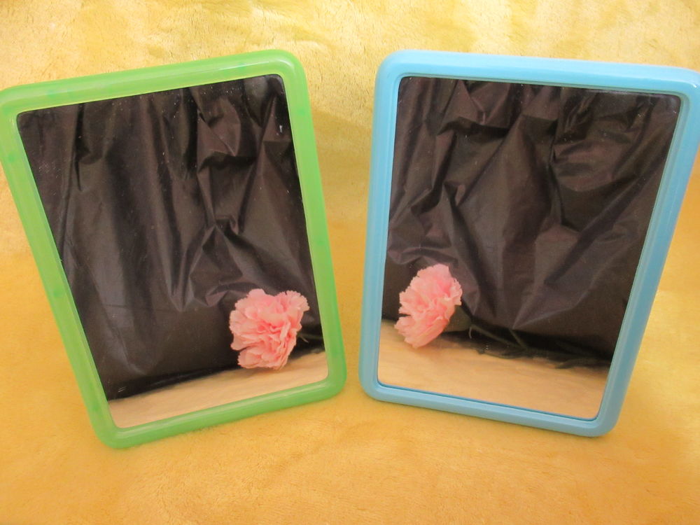 Lot de 2 petits Miroirs de SBD - Bleu et vert Décoration