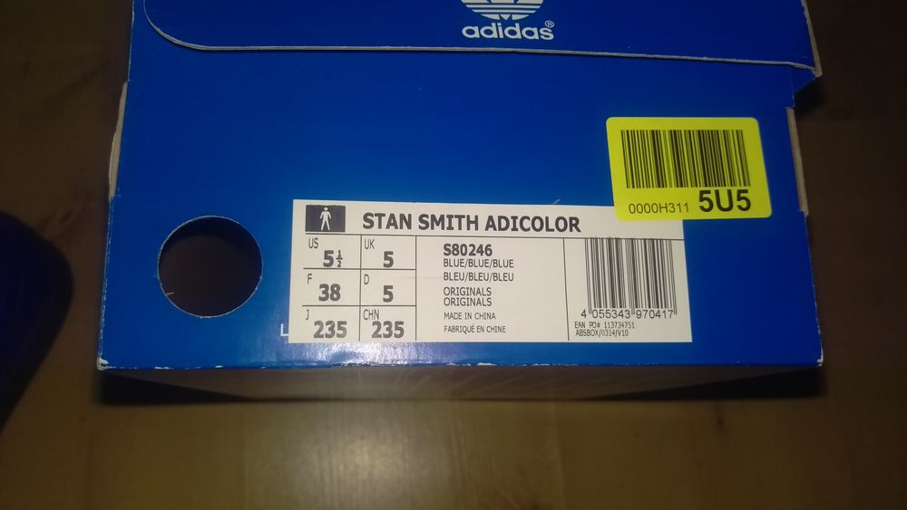 Stan Smith Adidas adicolor bleu Chaussures