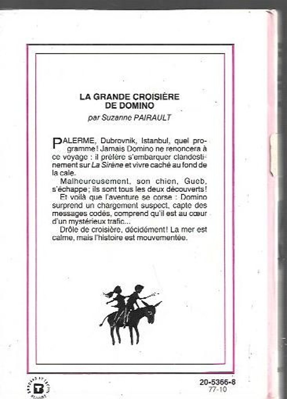 bibliotheque rose - la grande croisiere de domino - 1977 Livres et BD