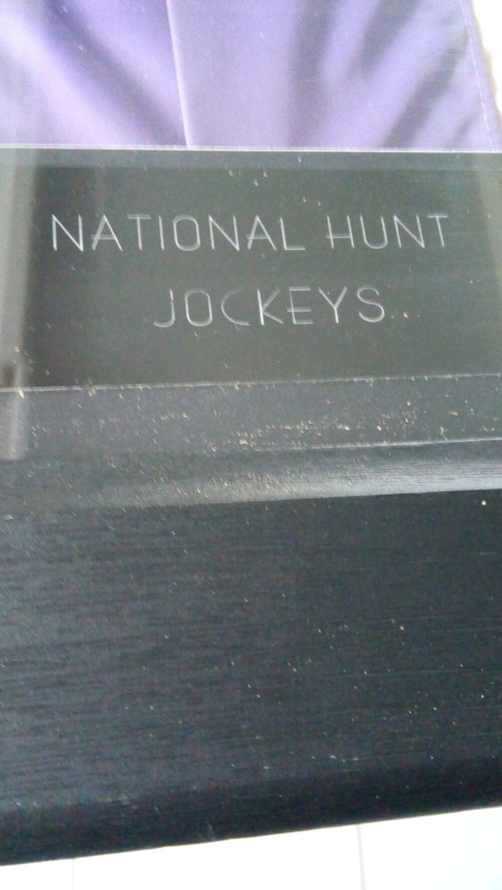 Rare Collectionneurs maillot unique de jockey sign&eacute; par tous Décoration