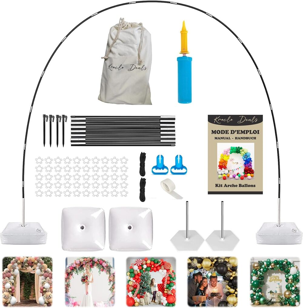kit arche ballon KROCLO DEALS - 2,74 x 3,05 m - Mariage, Ann D�coration