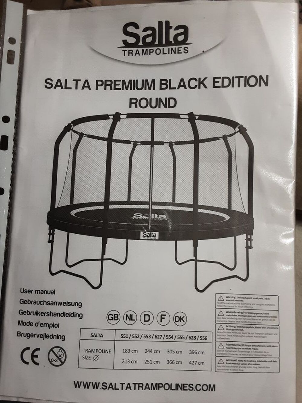trampoline diam&egrave;tre 305. Jeux / jouets