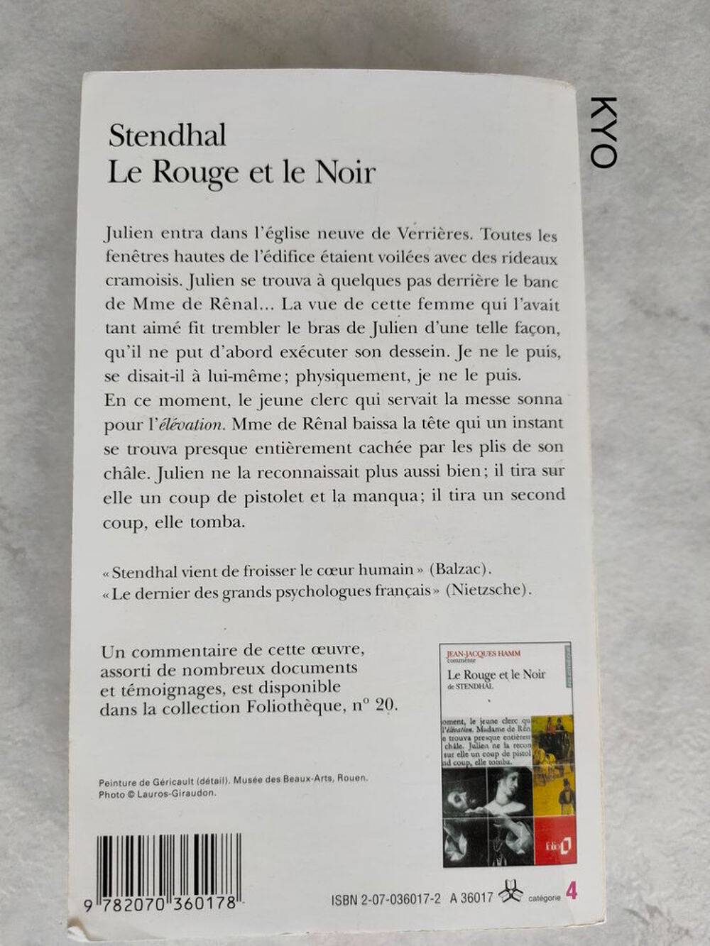 STENDHAL - Le Rouge et le Noir - Tr&egrave;s bon &eacute;tat Livres et BD