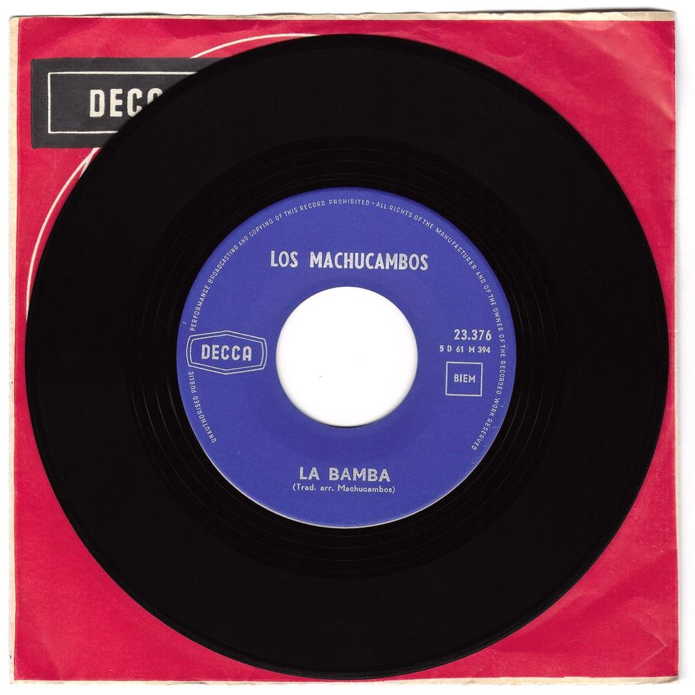 LOS MACHUCAMBOS -45t JUKE BOX- LA BAMBA / CASCADA -Belg.BIEM CD et vinyles