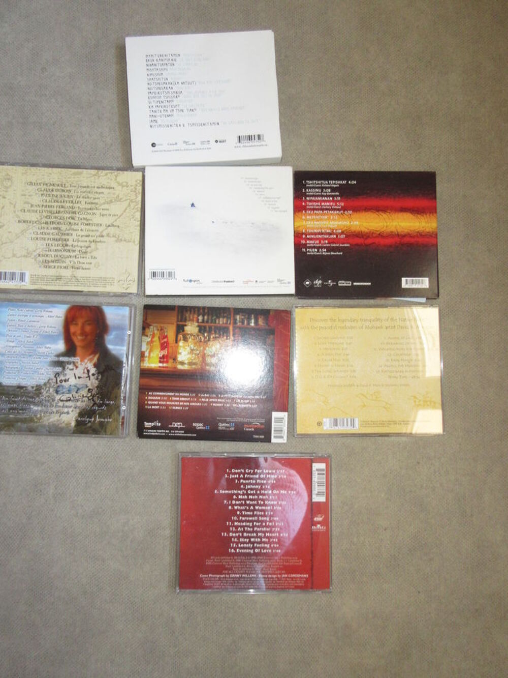CD qu&eacute;b&eacute;cois + 1 espagnol CD et vinyles