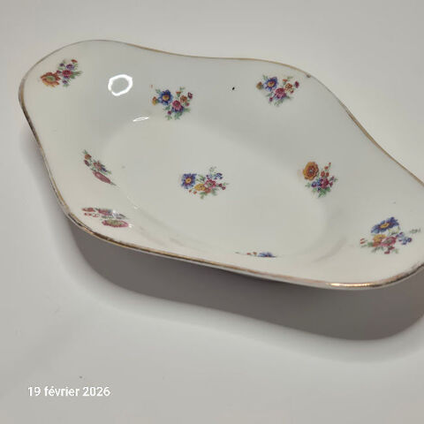 Vide poche, petit plat ovale en porcelaine blanche 4 Saumur (49)
