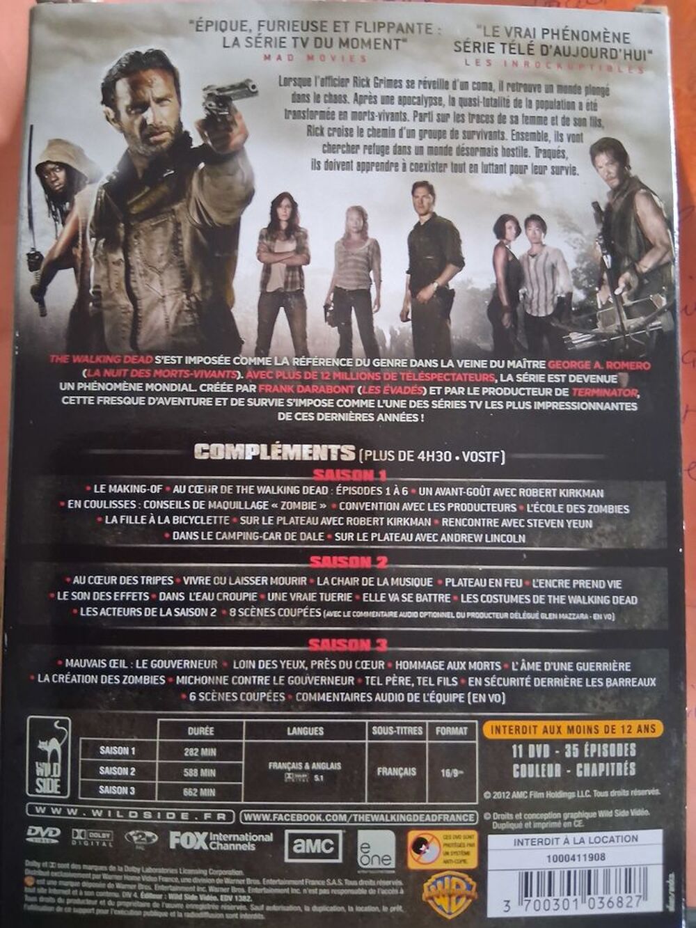 The WALKING DEAD DVD et blu-ray