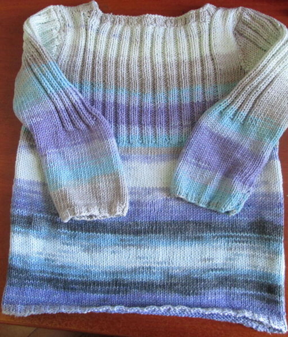 PULL TRICOTE MAIN 100% COTON TAILLE 3 ANS NEUF Vêtements enfants