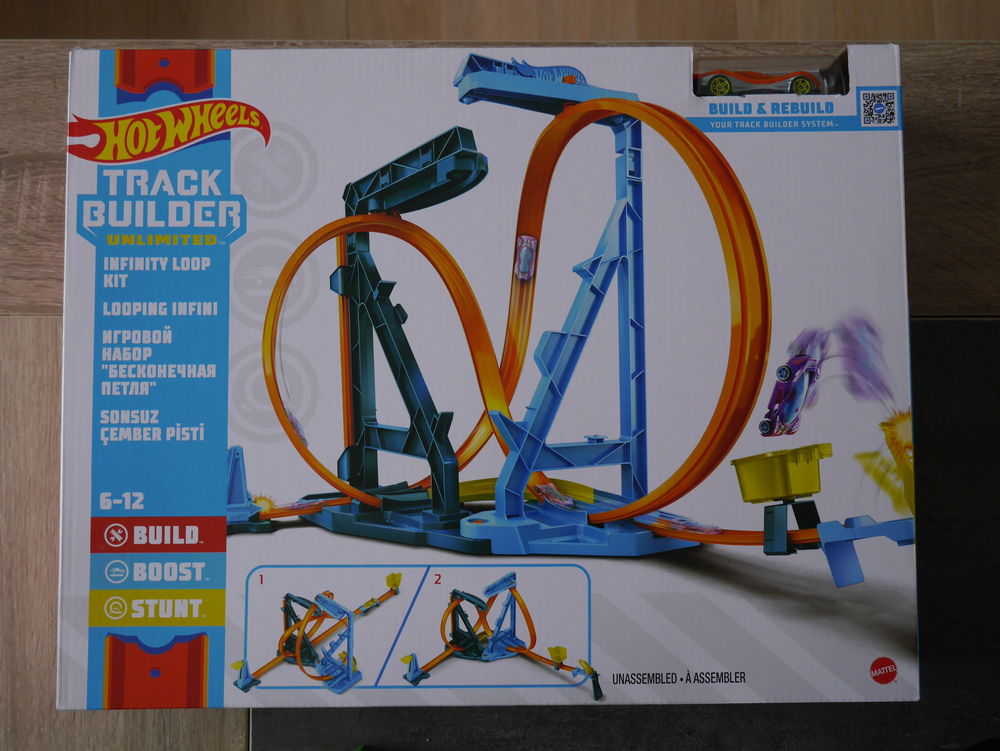 Hot Wheels Track Builder - Circuit Looping &agrave; l'Infini kit - Jeux / jouets