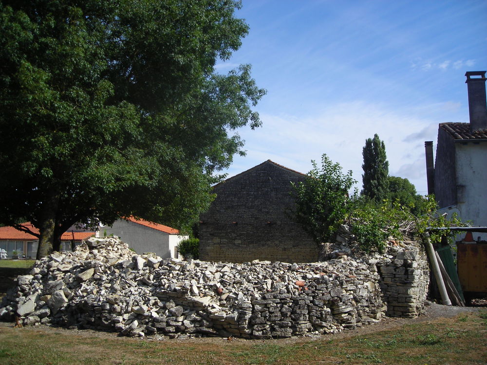 Pierres de d&eacute;molition maison Jardin